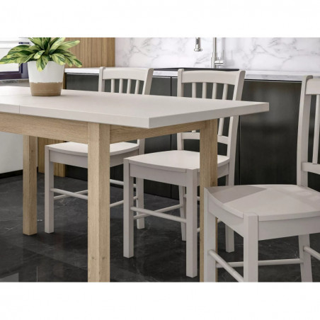 Stół prostokątny Adam 90-125x65cm kaszmir / dąb cremona torro Signal