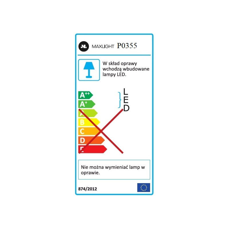 Lampa wisząca podłużna liniowa Organic 100 Led chrom marki MaxLight