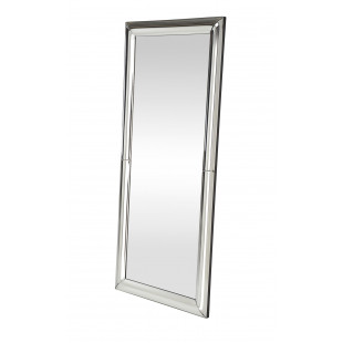 Lustro ścienne glamour Abisso 162x72cm srebrne Halmar