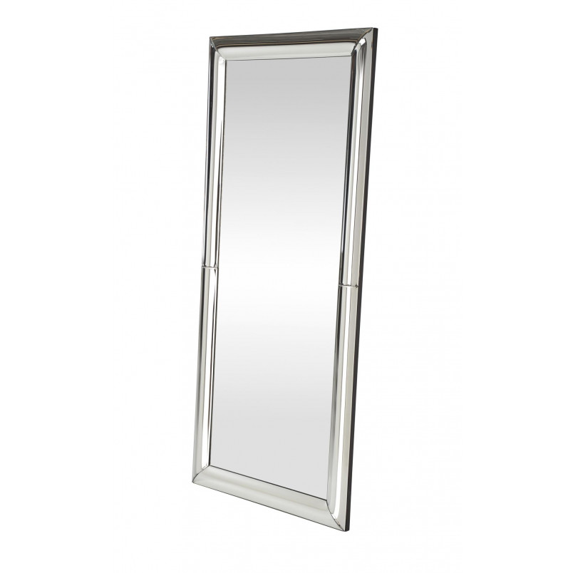 Lustro ścienne glamour Abisso 162x72cm srebrne Halmar