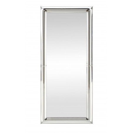 Lustro ścienne glamour Abisso 162x72cm srebrne Halmar