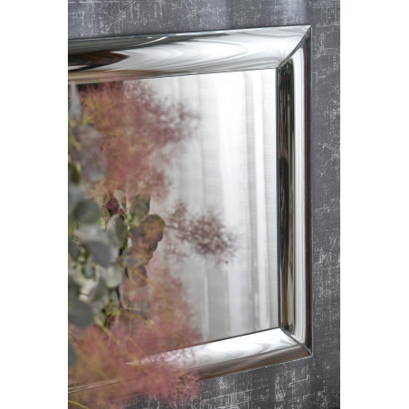Lustro ścienne glamour Abisso 162x72cm srebrne Halmar
