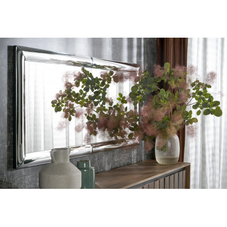 Lustro ścienne glamour Abisso 162x72cm srebrne Halmar