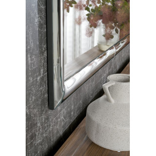 Lustro ścienne glamour Abisso 162x72cm srebrne Halmar