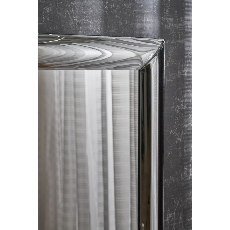 Lustro ścienne glamour Abisso 162x72cm srebrne Halmar