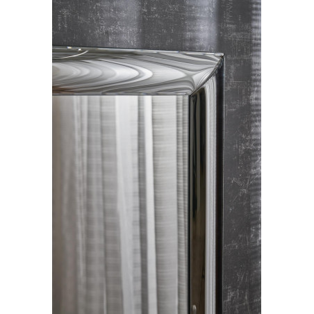 Lustro ścienne glamour Abisso 162x72cm srebrne Halmar