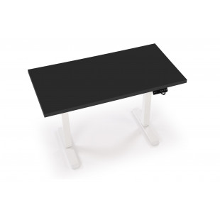 Biurko z regulacji wysokości B54 120x60cm blat - czarny, stelaż - biały Halmar