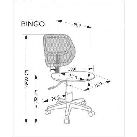 Fotel dla dzieci do biurka Bingo czarny Halmar