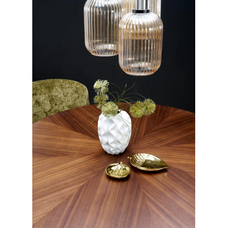 Stół okrągły modern Caldo 120cm orzech Halmar