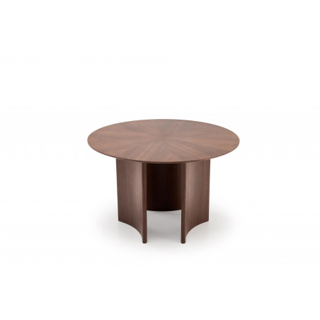 Stół okrągły modern Caldo 120cm orzech Halmar