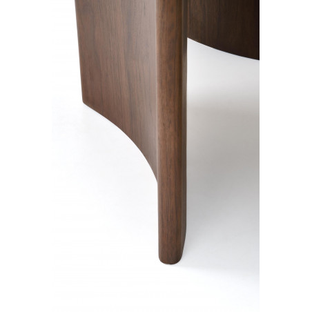 Stół okrągły modern Caldo 120cm orzech Halmar