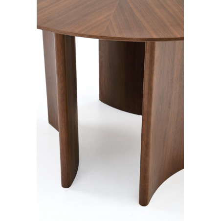 Stół okrągły modern Caldo 120cm orzech Halmar