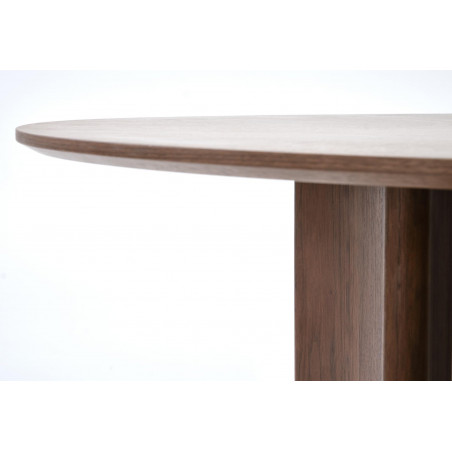 Stół okrągły modern Caldo 120cm orzech Halmar