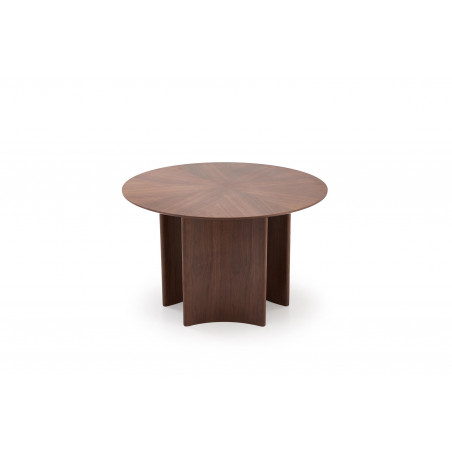 Stół okrągły modern Caldo 120cm orzech Halmar