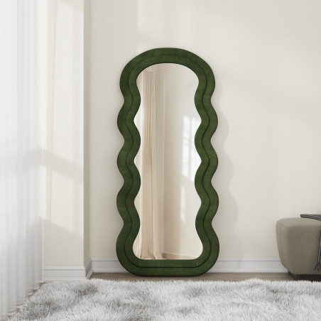 Lustro stojące lub ścienne modern Confetto 160x70cm oliwkowe Halmar