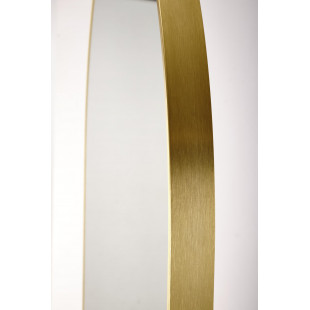 Lustro ścienne zaokrąglone Curio 120x60cm złota rama Halmar
