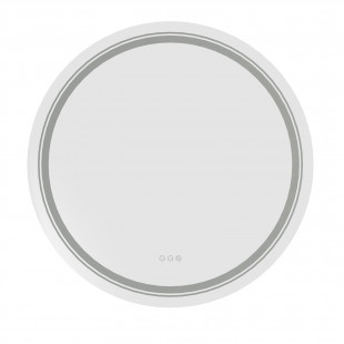 Lustro łazienkowe z podświetleniem LED Dover 80cm srebrne rama Halmar