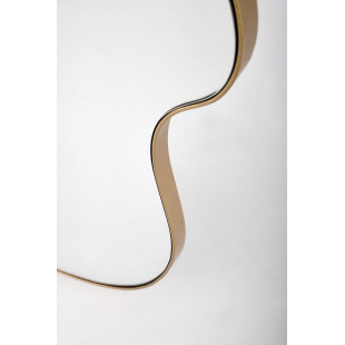 Lustro ścienne o nieregularnym kształcie Essent 90x56cm złota rama Halmar