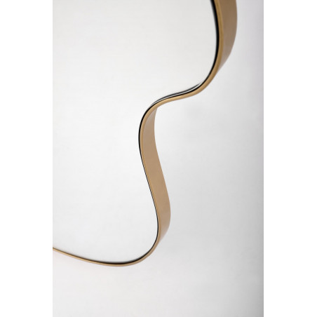 Lustro ścienne o nieregularnym kształcie Essent 90x56cm złota rama Halmar