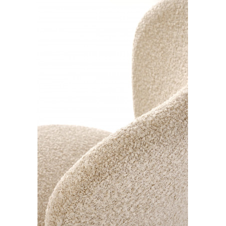 Krzesło barowe tapicerowane H126 65cm beżowe Halmar