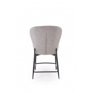 Krzesło barowe tapicerowane H126 65cm popiel Halmar