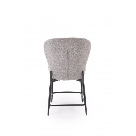 Krzesło barowe tapicerowane H126 65cm popiel Halmar