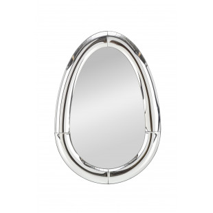 Lustro wisząca glamour Ivory 120x80cm srebra rama Halmar
