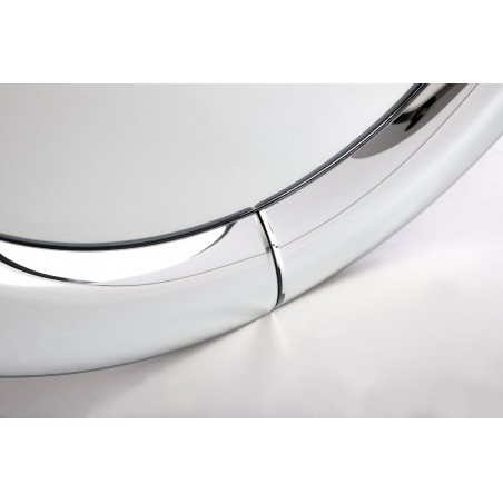 Lustro wisząca glamour Ivory 120x80cm srebra rama Halmar