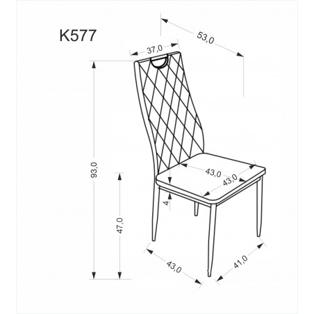 Krzesło welurowe pikowane z uchwytem K577 czarne Halmar