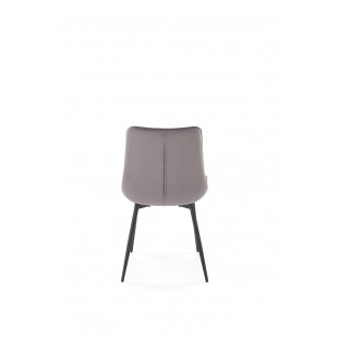 Krzesło welurowe K589 popiel Halmar
