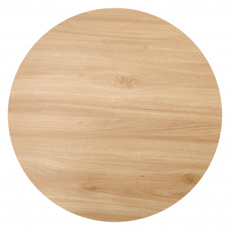 Stolik okrągły Leila 60cm naturalny / czarny Halmar
