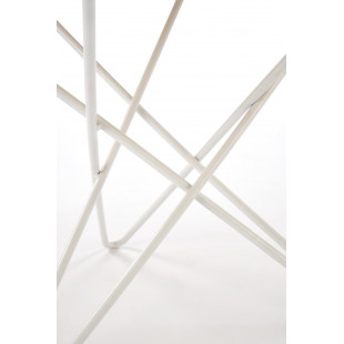 Stolik okrągły Leila 60cm naturalny / biały Halmar