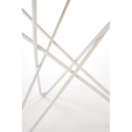 Stolik okrągły Leila 60cm naturalny / biały Halmar