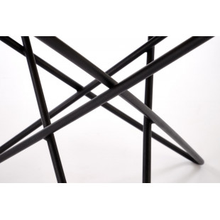 Stolik okrągły Leila 60cm naturalny / czarny Halmar