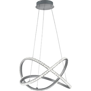Lampa wisząca nowoczesna Rubin z pilotem RGBW-LED 50 Aluminium szczotkowane marki Trio