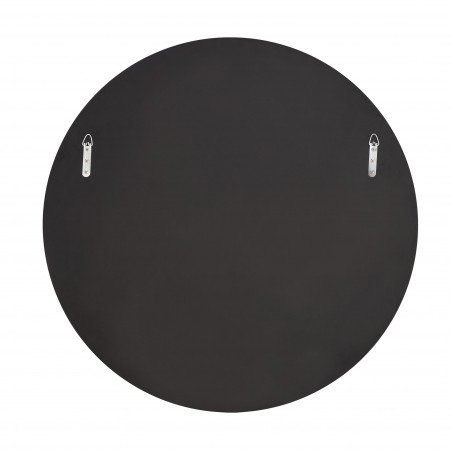Lustro okrągłe glamour Moon 80cm srebrna rama Halmar