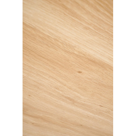 Stół okrągły 4-osobowy Morus 120cm odcienie drewna naturalnego Halmar