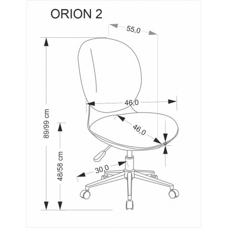 Fotel do biurka dla chłopca Orion II biały / jasny popiel Halmar