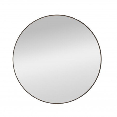 Lustro ścienne okrągłe Patina 70cm czarna rama Halmar