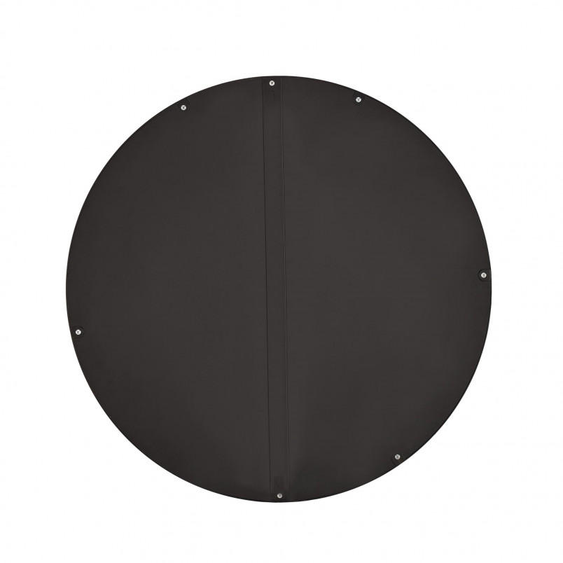 Lustro ścienne okrągłe Patina 70cm czarna rama Halmar