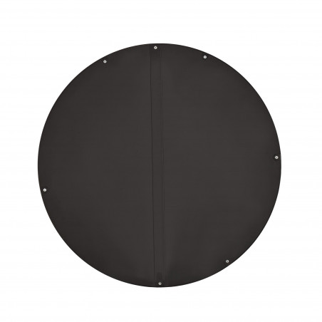 Lustro ścienne okrągłe Patina 70cm czarna rama Halmar