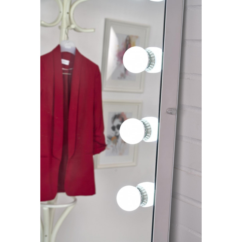 Lustro stojące z oświetleniem LED Pearl 170x87cm Halmar