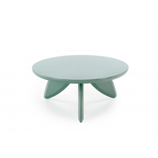Stolik okrągły modern Soraya 80cm jasny niebieski Halmar
