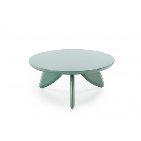 Stolik okrągły modern Soraya 80cm jasny niebieski Halmar