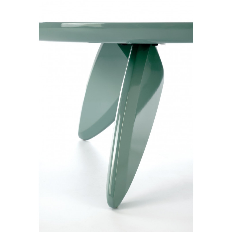 Stolik okrągły modern Soraya 80cm jasny niebieski Halmar