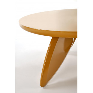 Stolik okrągły modern Soraya 80cm musztardowy Halmar