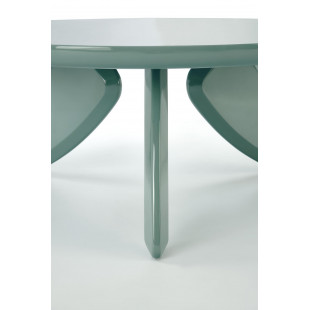 Stolik okrągły modern Soraya 80cm jasny niebieski Halmar