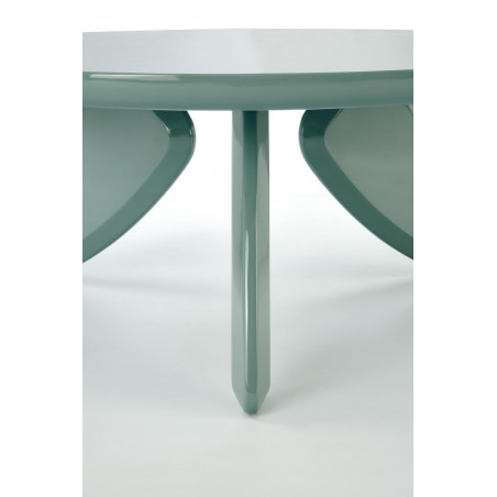 Stolik okrągły modern Soraya 80cm jasny niebieski Halmar