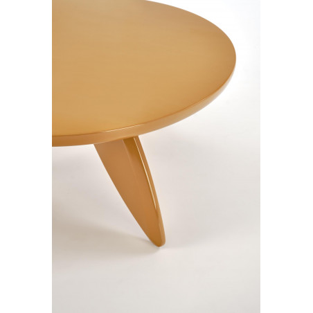 Stolik okrągły modern Soraya 80cm musztardowy Halmar