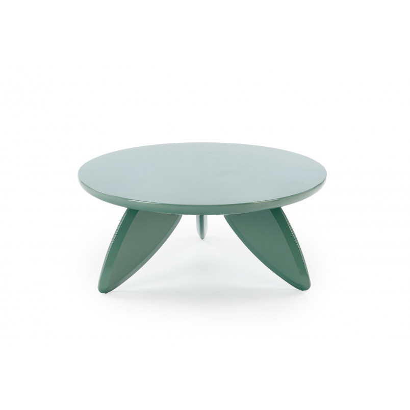 Stolik okrągły modern Soraya 80cm jasny niebieski Halmar